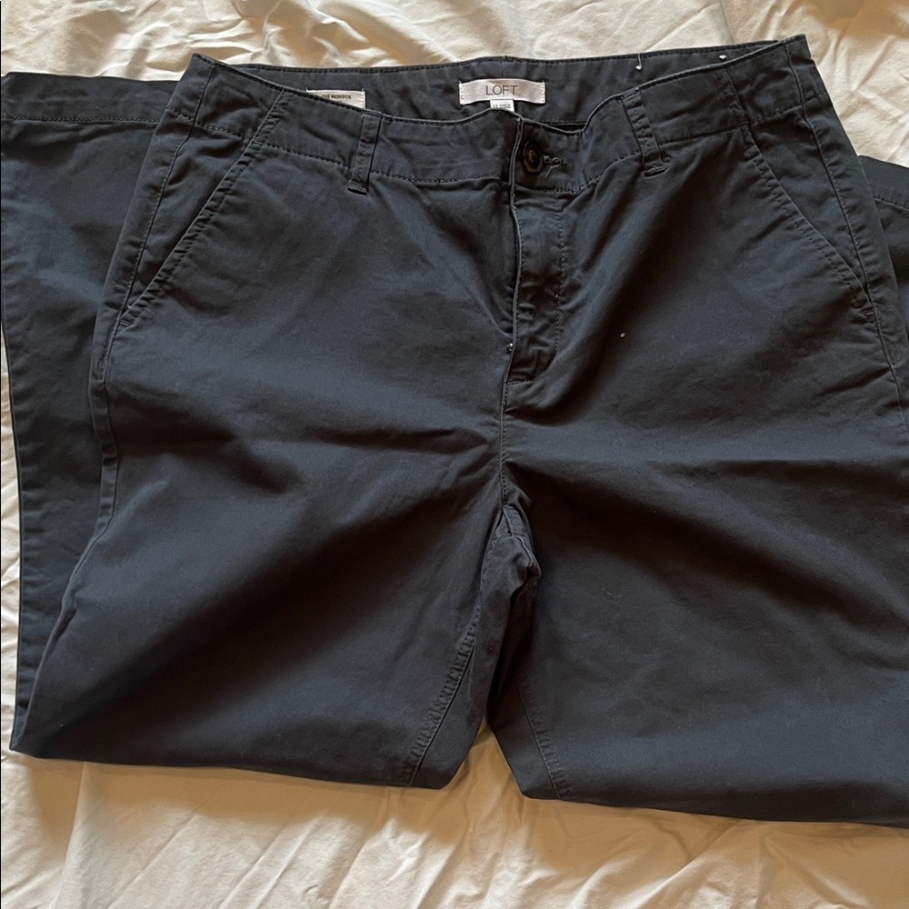 LOFT Dark Charcoal Trousers